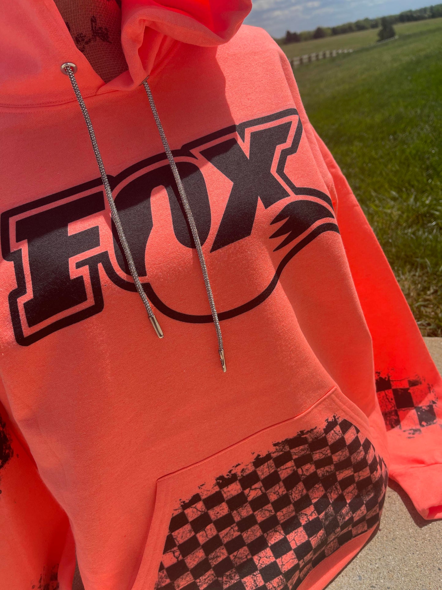 Fox Hoodie with Bling strings