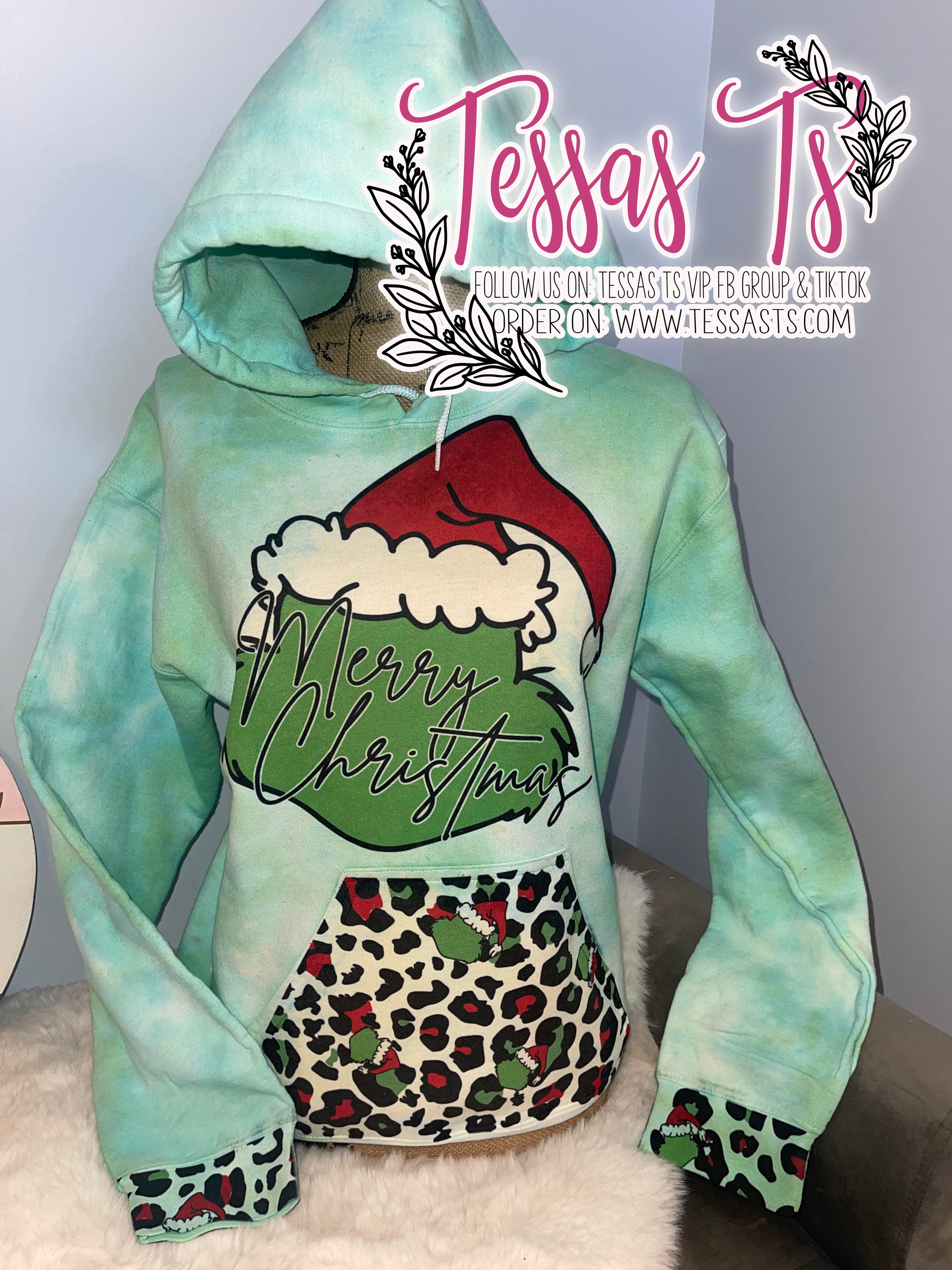 Merry GRINCHMAS Sweatshirt Hoodie Youth Adult Tessas Ts