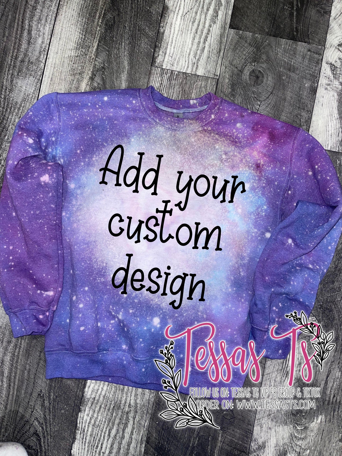 Custom Ice Dyed Tshirt/Sweatshirt