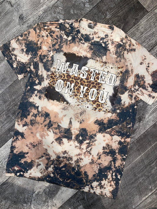 Custom Cowhide Wasted on you Tee